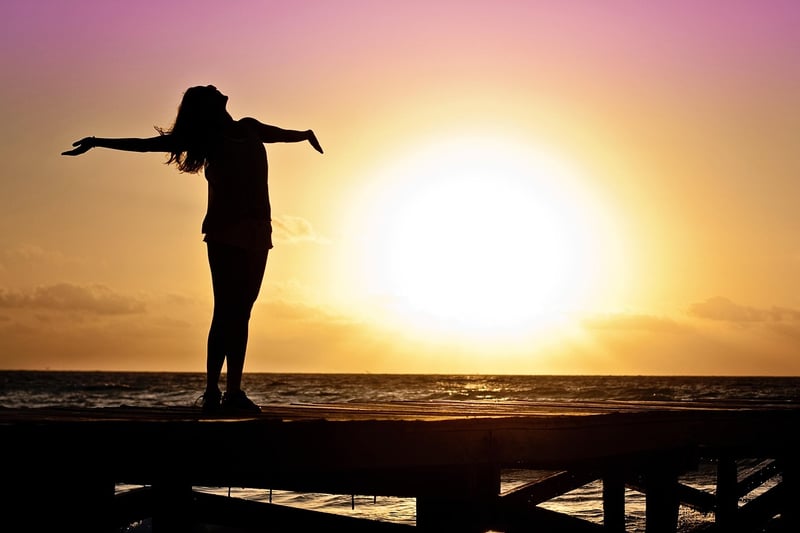 Yoga at sunset